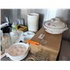 Image 2 : Escargot Plates, White Ceramic Dishes and Assorted Kitchenware