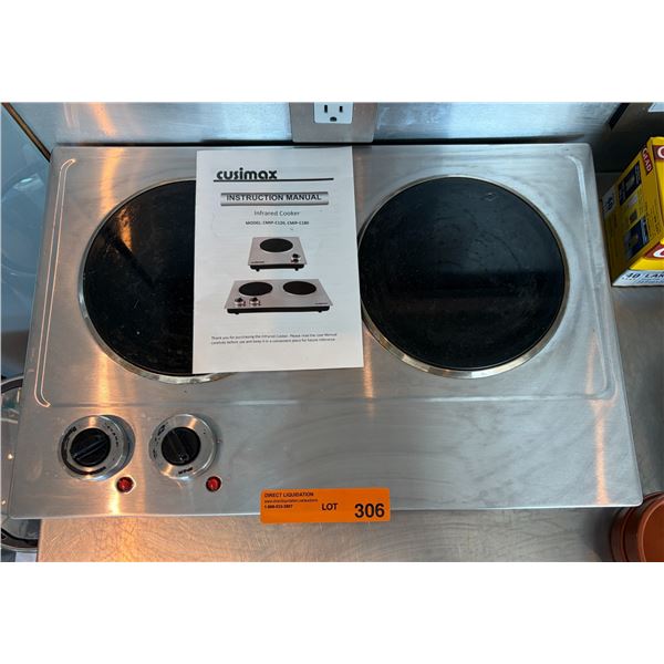 Cusimax Double Infrared Cooktop with Manual