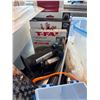 Image 4 : Bins of First Aid Supplies, Cheese Graters, T-Fal Charcoal Filter and Assorted Household Items