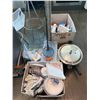 Image 1 : Lot Of Assorted Household Items Including Presto Pressure Cooker, Wire Hanging Plant Basket, First A