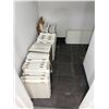 Image 1 : Group Of White Cabinet Drawer Fronts, Cabinet Doors With Hinges And Assorted Flat Panel Cardboard Bo