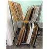 Image 1 : Group Of Assorted Empty Picture Frames In Various Sizes (Cart Not Included)