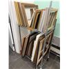 Image 2 : Group Of Assorted Empty Picture Frames In Various Sizes (Cart Not Included)