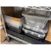 Image 1 : Group Of Assorted Clear Plastic Containers Including