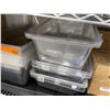 Image 2 : Group Of Assorted Clear Plastic Containers Including