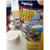 Image 3 : Group Of Assorted Aquarium And Pond Supplies Including API Aquarium Salt, Nutrafin Clear Fast, Lagun