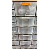 Image 1 : Plastic Drawer Storage Unit With AutoPot AQUAvalve System Components And 100pc Bag Of Platic Parts (