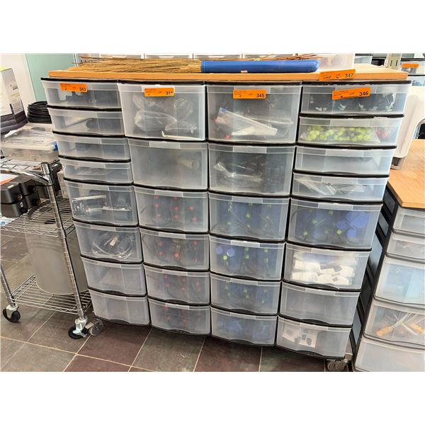 Group Of Plastic Drawer Storage Units (Not Including Contents)