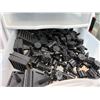 Image 5 : Group Of 5 White Plastic Drawer Storage Units With Assorted Drip Irrigation Fittings, Screws, Teflon