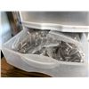 Image 7 : Group Of 5 White Plastic Drawer Storage Units With Assorted Drip Irrigation Fittings, Screws, Teflon