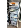Image 1 : Shelf Storage Unit With Assorted Gardening And Office Supplies Including Plant Markers, Pest Traps, 