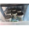 Image 2 : Plastic Drawer Storage Unit With Stainless Steel Dredge Shakers, Whatcom Seed Co Tea Seeds, Assorted