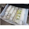 Image 5 : Plastic Drawer Storage Unit With Stainless Steel Dredge Shakers, Whatcom Seed Co Tea Seeds, Assorted