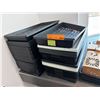 Image 2 : Group Of Assorted Black Plastic Seedling Trays And Decorative Cardboard Boxes With Straw Nesting Mat