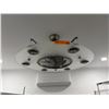 Image 1 : Round Flush-Mount Ceiling Fan with Integrated Light Fixture