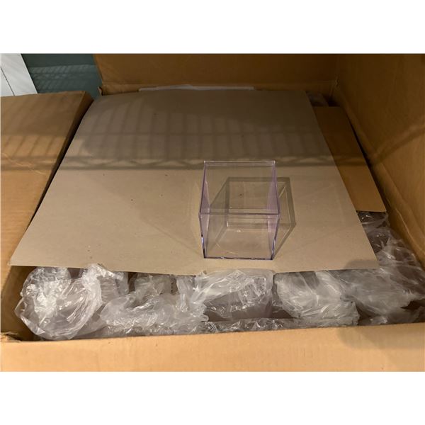 Box of Clear Acrylic Cube Containers