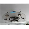 Image 1 : Round Flush-Mount Ceiling Fan with Integrated Light Fixture