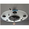 Image 1 : Round Flush-Mount Ceiling Fan with Integrated Light Fixture