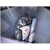 Image 6 : Group of Bins Containing Computer Speakers, Digital Video Recorder, and Notebook Cooler Pads Etc.