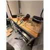 Image 2 : Stainless Steel and Wood Top Rolling Utility Cart
