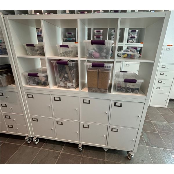 Rolling Storage Shelf (Approx. 58 L x 64in H x 15.5in D - Bidder Responsible For Removal MUST BRING 