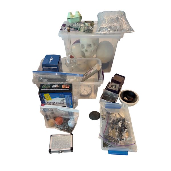 Group of Misc - Keys, Skulls, Bowls, Case, Etc.