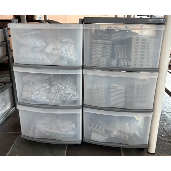 2 Drawer Shelves with Various LEGO