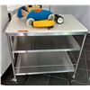 Image 1 : 3 Tier Stainless Steel Shelf w/White Top