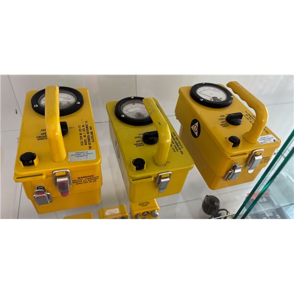 3-Pcs Civil Defense Survey Meters: Victoreen CD V-700 & CD V-715