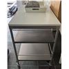 Image 1 : 3-Tier Rolling Utility Cart and Concrete Decor