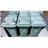 Image 2 : Group of 6 Garbage Bins