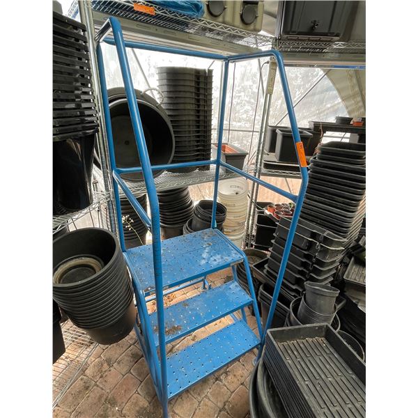 3 Tier Blue Step Ladder