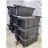 Image 2 : Large Group of Totes Black & Black w/Blue Lids Approx. 30+
