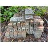 Image 2 : Group of Concrete Pavers and Blocks, Wood, Rocks, Etc.