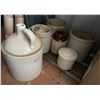 Image 1 : Group of Antique Stoneware Crocks, Jugs, Etc.