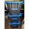 Image 1 : Group of 3 Totes of Bee Frames w/Wax