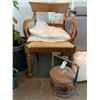 Image 5 : Group of Misc - 2x Plants, Massage Table, Chair, Cushions, Etc.