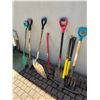 Image 2 : Group of Shovels, Pick Axe, Garden Fork, Etc.