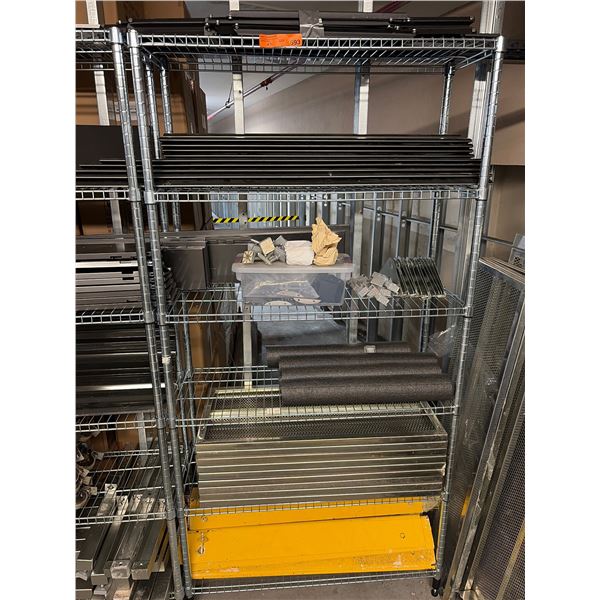 L2 - Large Lot of Assorted Office Partition Trim, Metal Brackets, Hardware