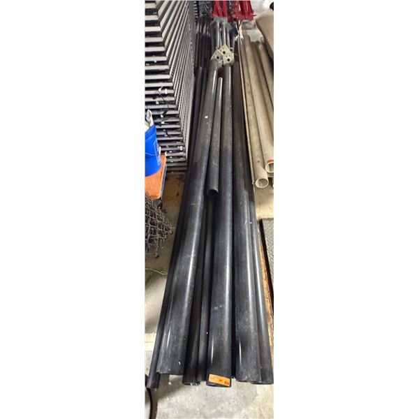 L2 - Large Group of Black Plastic Tubing