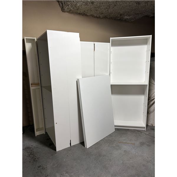 Group of Furniture - Storage Cabinets, Wood 3 Tier Office Side Table