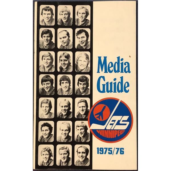 1975-76 WINNIPEG JETS WHA MEDIA GUIDE