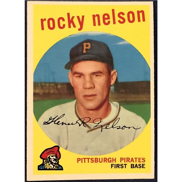 1959 TOPPS GRAY BACKS ROCKY NELSON