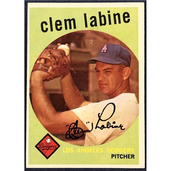 1959 TOPPS WHITE BACKS CLEM LABINE