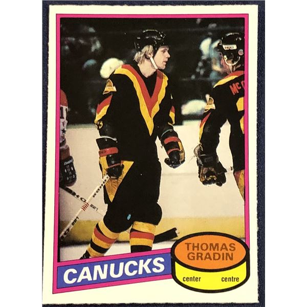 1980-81 O-PEE-CHEE HOCKEY THOMAS GRADIN