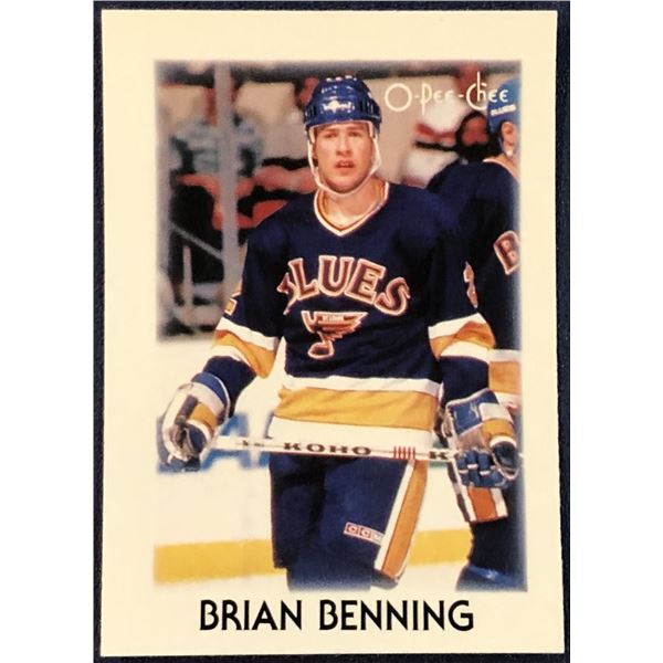 1987-88 O-PEE-CHEE NHL MINI - BRIAN BENNING