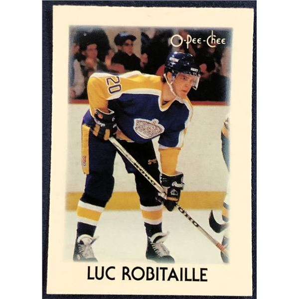 1987-88 O-PEE-CHEE NHL MINI - LUC ROBITAILLE (HOF)