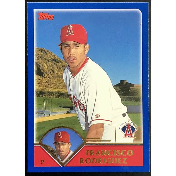 2003 TOPPS FRANCISCO RODRIGUEZ ROOKIE CARD