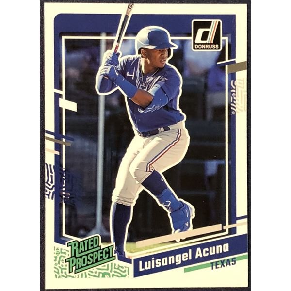 2023 DONRUSS LUISANGEL ACUNA ROOKIE CARD