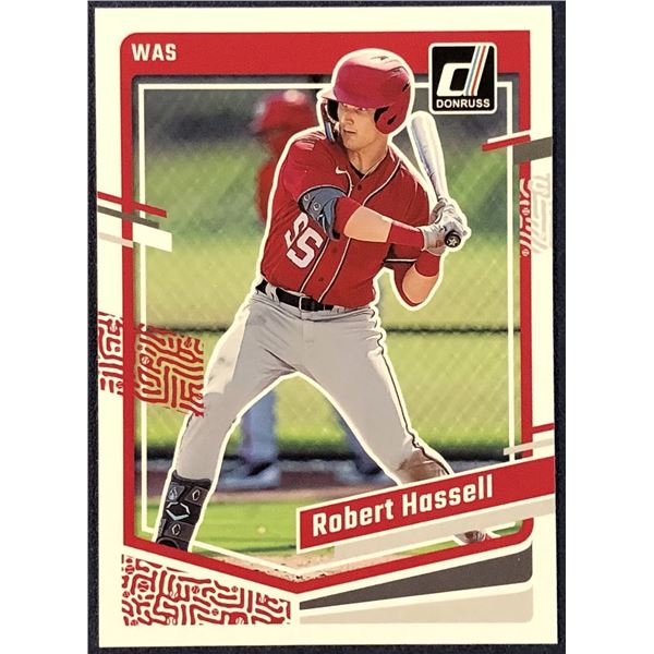 2023 DONRUSS ROBERT HASSELL ROOKIE CARD
